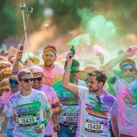 A color run is a great example of a PTO fundraising idea that works!