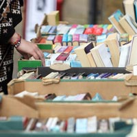 A used book sale is a great example of a PTO fundraising idea that works!