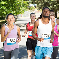 Fun runs are a great high school fundraising idea for sports teams.