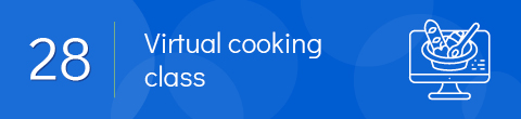 A cooking class is a fun and engaging social distancing fundraiser for schools.
