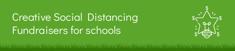 These creative ideas are excellent social distancing fundraisers for schools.