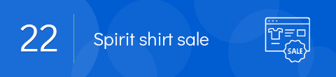 Hold a spirit shirt sale for a simple online school fundraiser.
