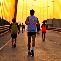 A walk a thon is an easy social distancing fundraiser for schools.