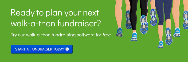 Plan a walk-a-thon fundraiser for your next booster club fundraising event.