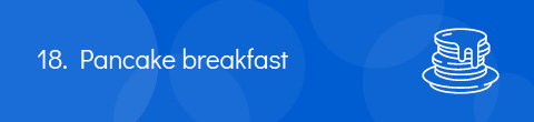 Host a pancake breakfast to fundraise for your basketball team.
