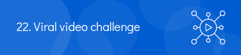 A viral video challenge is a fun, virtual basketball fundraising idea.