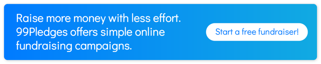 Raise more money with less effort. 99Pledges offers simple, web-based fundraising campaigns.
